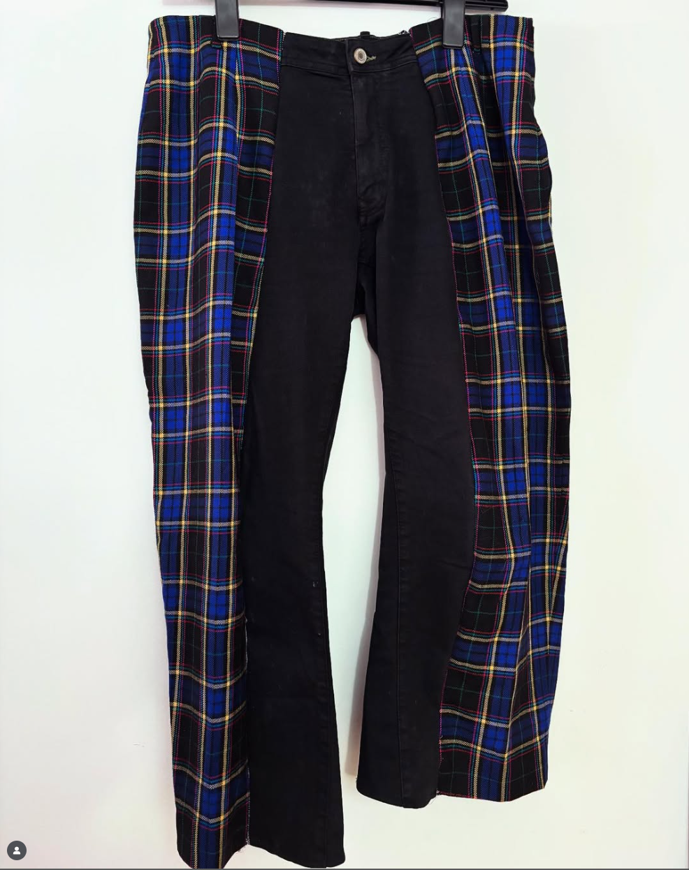Hybrid tartan trousers